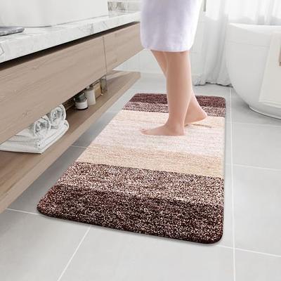 Walensee Bathroom Rug Non Slip Bath Mat (36x24 Inch White) Water Absorbent  Super