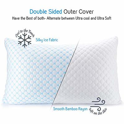 Bamboo Shredded Memory Foam Pillow Hypoallergenic Washable Cover King Queen  Queen Other Medium 1 Queen Pillow - Yahoo Shopping