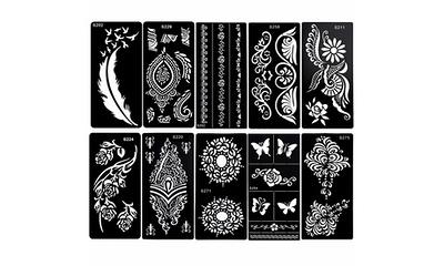  CUTELIILI Henna Tattoo Stencils Reusable for Women