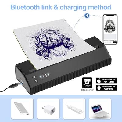 Tattoo Stencil Printer Bluetooth, Blackbudda Tattoo Printer Machine with 10  Pcs Tattoo Transfer Paper, Tattoo Printer Kit for Tattoo Artists,  Compatible with Smartphone & Pc - Yahoo Shopping