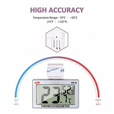 GXSTWU Reptile Hygrometer Thermometer LCD Display Digital Reptile Tank Hygrometer  Thermometer with Hook Temperature Humidity Meter Gauge for Reptile Tanks,  Terrariums, Vivarium (2 Packs) - Yahoo Shopping