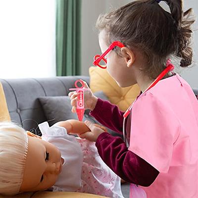 Fedio Kid's Scrubs Role Play Costume Dress up Set with Medical Toy Kit for  Toddler Children Ages 3-5 (Hot Pink) - Yahoo Shopping