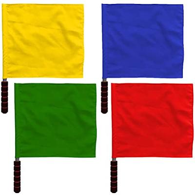 GANAZONO Referee Flags 4pcs Polyester Sideline Multipurpose Signal Flags -  Yahoo Shopping