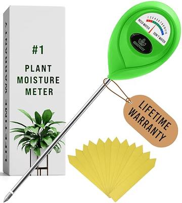 Hathdia Soil Moisture Meter,Plant Hygrometer Moisture Sensor Plant Water  Monitor for Potted Plants,Garden,Farm, Lawn(No Battery Needed)