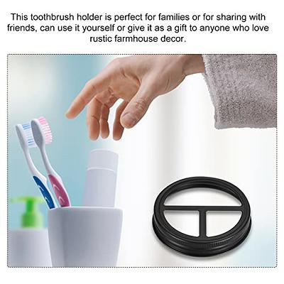 HBlife Toothbrush Holder Wall Mounted for Bathrooms, 4 Cups Bathroom  Toothbrush Organizer Tooth Brushing Holder with Storage Tray, Toothpaste  Dispenser, 4 Brush Slots with Cover and 1 Cosmetic Drawer - Yahoo Shopping