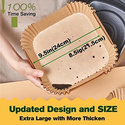 10 Inch Air Fryer Disposable Paper Liner Round, [ XXL Size] 100Pcs Air  Fryer Parchment Paper Liners for 7QT Air Fryer, Non-stick, Food Grade  Baking