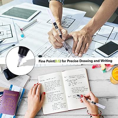  Rollerball Pens, 30 Pack Fine Point Rollering Ball Pen, 0.5mm  Fine Tip Liquid Ink Pens, Quick-Drying Pen for Writing, Notetaking and  Drawing : Office Products