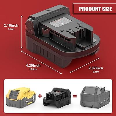 Adapter For Dewalt 20V Battery Convert to for Black+Decker 20V Li-Ion Tools