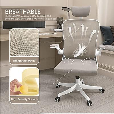 OdinLake Ergonomic Office Chair Mesh,Seat Depth Adjustable Home Office Desk  Chairs High Back with Lumbar Support,Computer Swivel Task Chair with