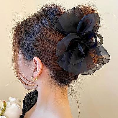 Chiffon Hair Accessories, Ribbon Hair Bows Large