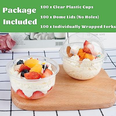 Disposable Poly Plastic Bowl Covers for Food 12, Clear Plastic Food Covers  Pack of 100 