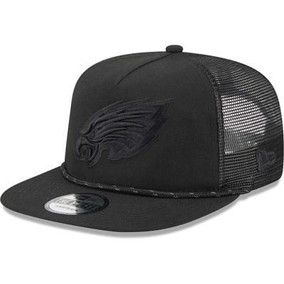 Men's New Era Black Las Vegas Raiders Tear Trucker 9FIFTY Snapback Hat