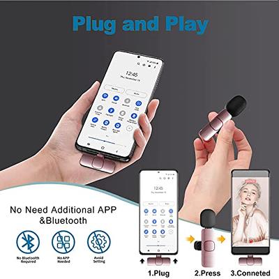  Wireless Lavalier Microphone for iPhone iPad, Plug-Play Wireless  Mic for Recording, Live Streaming, , TikTok, Facebook, Noise  Reduction/No APP & Bluetooth Needed : Musical Instruments