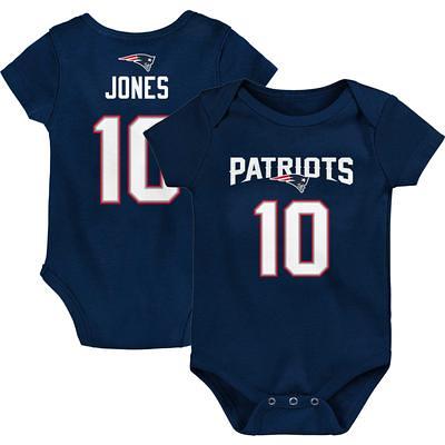 Youth Nike Mac Jones Red New England Patriots Player Name & Number