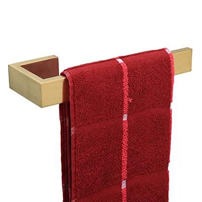 Hand Towel Holder for Bathroom,Black & Gold Hand Towel Bar, SUS304