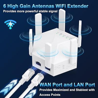 Long Range Extender WiFi Repeater Signal Booster Built-in High Gain Antenna