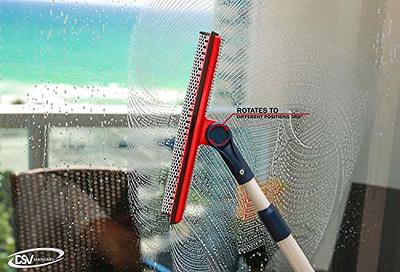Window Washer 2 In 1 Squeegee For Window Cleaning Telescopic