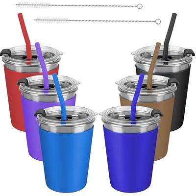 Kids Cups with Lids and Straws 12oz Spill Proof Drinking Cups Stainless  Steel Sippy Cups for Baby Kids Tumblers with Straws and Lids Toddler  Insulated Smoothie Cups Mugs for School Outdoor 5