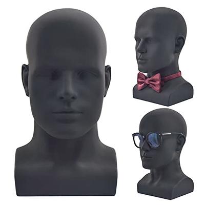 Matte Grey Male Mannequin Head