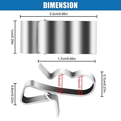 Linkstyle 50 PCS Trailer Frame Wire Clips, Trailer Wiring Clips, Trailer  Wire Cable Clamps Solar Panel Wire Clips Stainless Steel Cable Clips for PV  Cable Boat Cargo Camper Snowmobile Trailer, Silver 