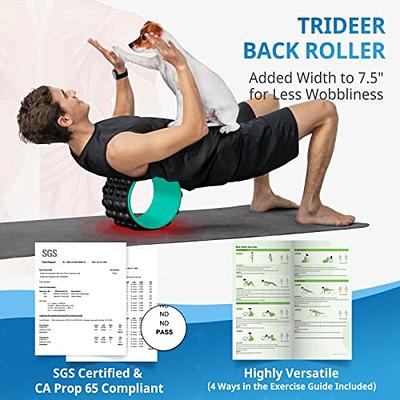 Trideer Back Roller & Back Stretcher, Back Pain Relief Products, Yoga Wheel  for Back to Muscle