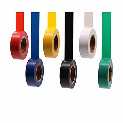 QILIMA Electrical Tape Colors 10 Pack 3/4-Inch by 60 Feet,Lead-Free Flame Retardant Electrical Tape, Adhesive for General Home Vehicle Auto Car