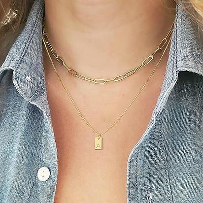 Dainty Layered Initial A Necklaces for Women, 14K Gold Plated Simple Cute  Heart Layering Necklace Letter Pendant Initial Choker Gold Layered Necklaces  for Women Girls - Yahoo Shopping