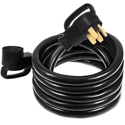 Mophorn 50Ft 50 Amp RV Extension Cord Durable Premium Power Cord RV 26.5mm Wire Diameter Extension Cord Copper Wire RV Cord Power Supply Cable for