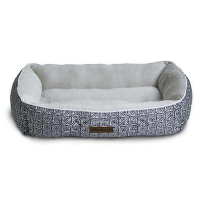 Vibrant Life Small Cozy Luxe Crate Mat Pet Bed, Gray 