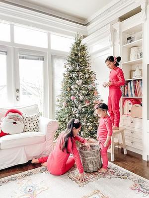  Thermajane Holiday Christmas Long Johns Thermal Underwear  For Women Fleece Lined Base Layer Pajama Set Cold Weather