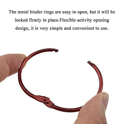 HAHIYO Metal Binder Ring 2 Inch Book Rings Key Ring Bulk Big Large