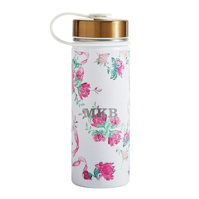 Northfield Camilla Floral Light Blue Slim Water Bottle