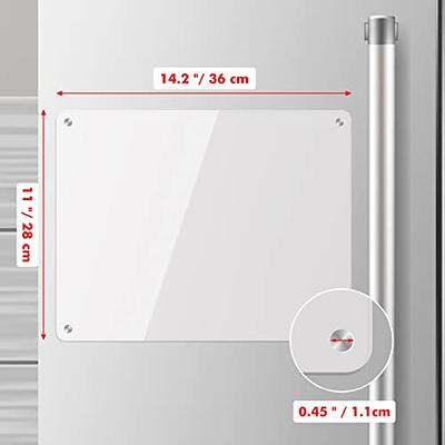 Acrylic Magnetic Dry Erase Board for Fridge, 16.5x12 Inch Clear