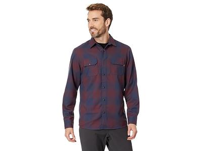 Flylow Handlebar Tech Flannel Men's Clothing Galaxy/Night Plaid : MD