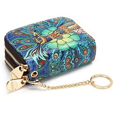 Cute Cartoon Genuine Leather Mini Coin Purse Keychain Pouch Card Holder  Womens