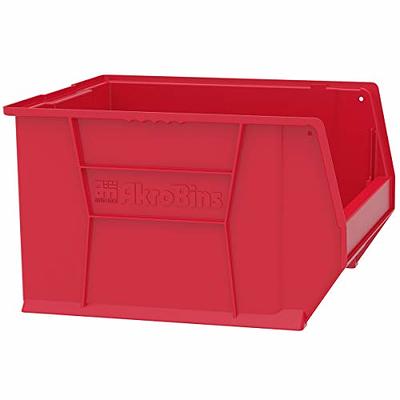  Akro-Mils 66497RDGRN 18 Gallon Plastic Stackable