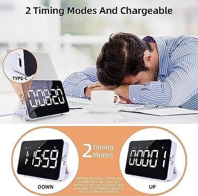 KADAMS Digital Timer for Kitchen Rechargeable Magnetic Productivity Timer  Countdown Countup Stopwatch Productivity Timer for Classroom Cook Work Desk