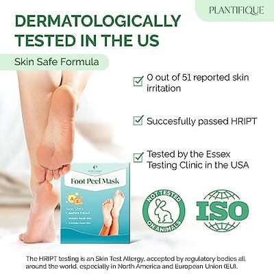 Foot Peel Mask to Exfoliate Dead Skin - Dermatologically Tested Exfoliating  Foot Mask to Get Baby Soft Feet - Callus Removal, Dead Skin Cracked Heel