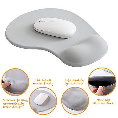 Clear Gel Computer Mouse Pad Soft Silicone Wrist Rest Mouse Mat for Working