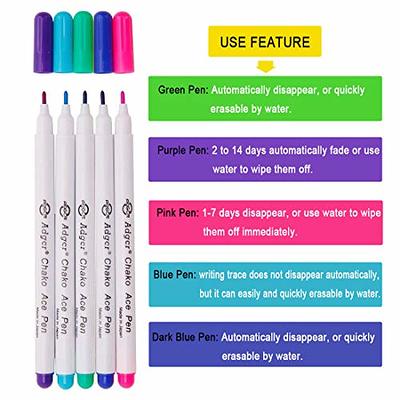 Vitoler Retractable Erasable Gel Pens 10 Count (Pack of 1), 5 Blue 5 Black