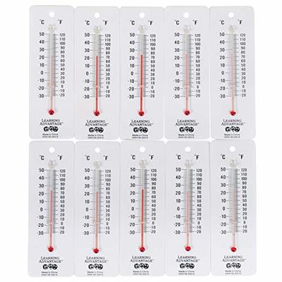 Horizontal Room Thermometers - 10 per pack