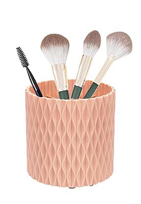 DEEIF Makeup Brush Holder Organizer with Lid 360 Rotating