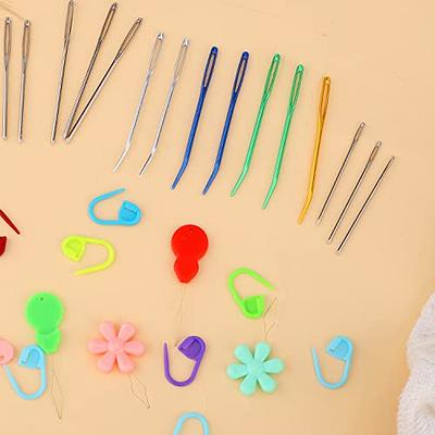 9PCS Sewing Needles Large Eye Hand Blunt Needle Embroidery Darning Tapestry  Yarn Needles 