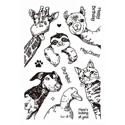7 Washable Ink Pads for Rubber Stamps, Letter Stamps, Paw Print