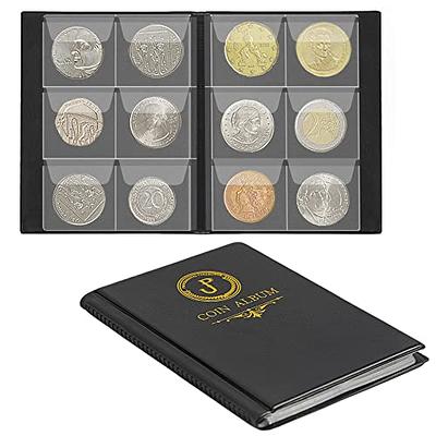 Ettonsun 398-Pocket Coin Collection Book, Coin Collection Supplies, Coin  Collecting Books, 12pcs Bill & 386pcs Coin Collection Holder Storage Album