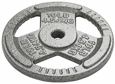 Balancefrom Olympic 2-Inch Cast Iron Plate Weight Plate for Strength Training and Weightlifting, 5-Pound, Single