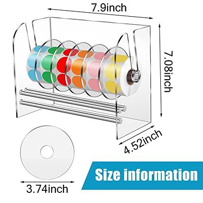 Adjustable Label Dispenser Acrylic Sticker Dispenser Sticker Roll Holder  Label Holder Sticker Holder Organizer Label Stand for Holding Sticker Label  Office and Home (5 Disks) - Yahoo Shopping
