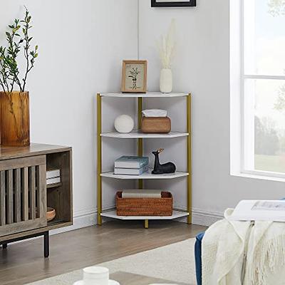 VECELO 3-Tier Bookcase,Small Storage Shelves,Industrial Shelving