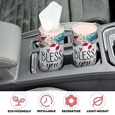 Thenshop 12 Pcs Car Tissue Holder with Facial Tissue Bulk, Cylinder Car  Tissues Box Refill Round Tissue Soft Travel Tissues Boxes for Travel Party  Car Home - Yahoo Shopping