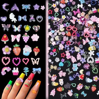 20 PCS Girls & Heart Nail Art Charms Y2K Kawaii Nail Charms for Acrylic Nails  3D